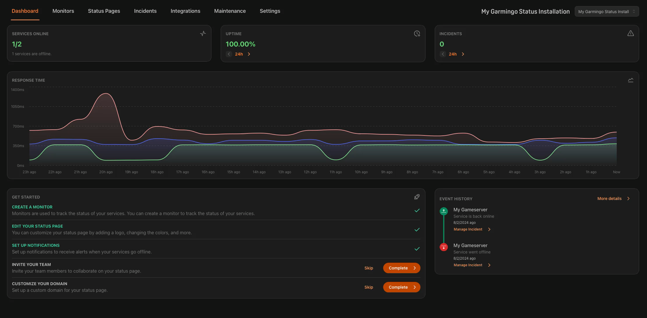 Status Dashboard