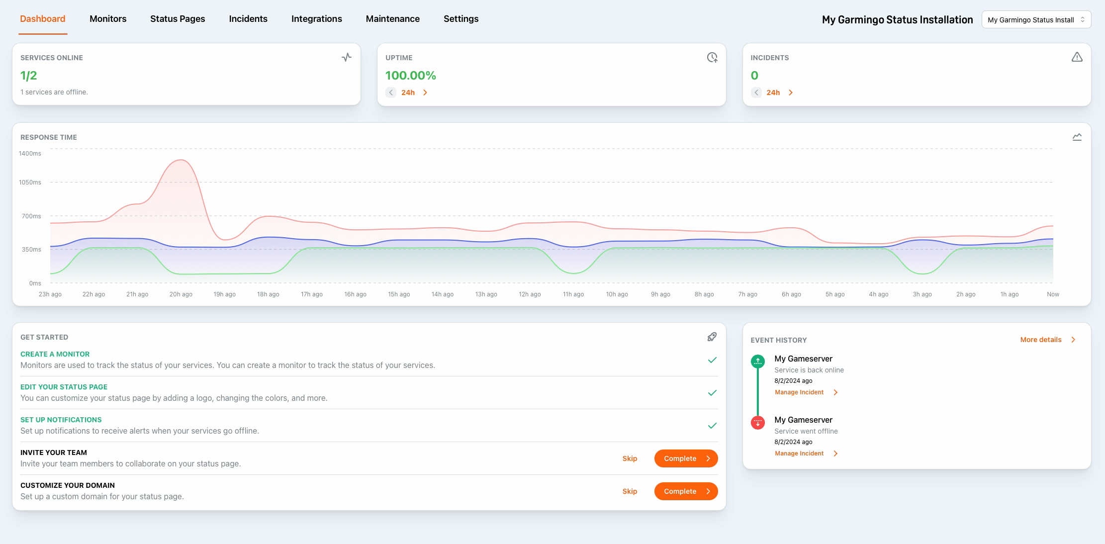 Status Dashboard